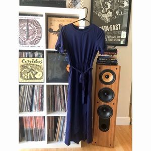 Basic Navy Blue Tulip Dress